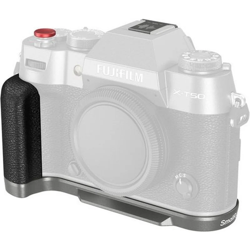 SmallRig 4712B Poignée en L pour Fujifilm X-T50 (Silicone/Argent charbon)