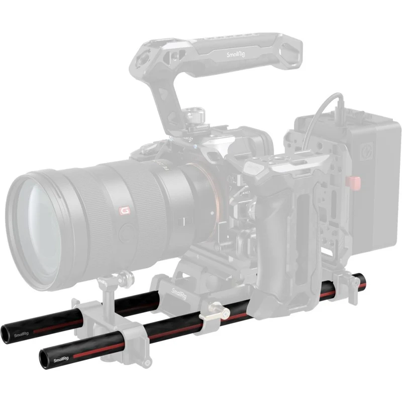 SmallRig 5211 Tiges en fibre de carbone de 15mm (paire, 8")