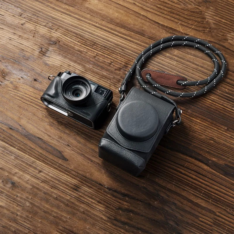 SmallRig 5219 Kit d'étui en cuir pour FUJIFILM X half, noir