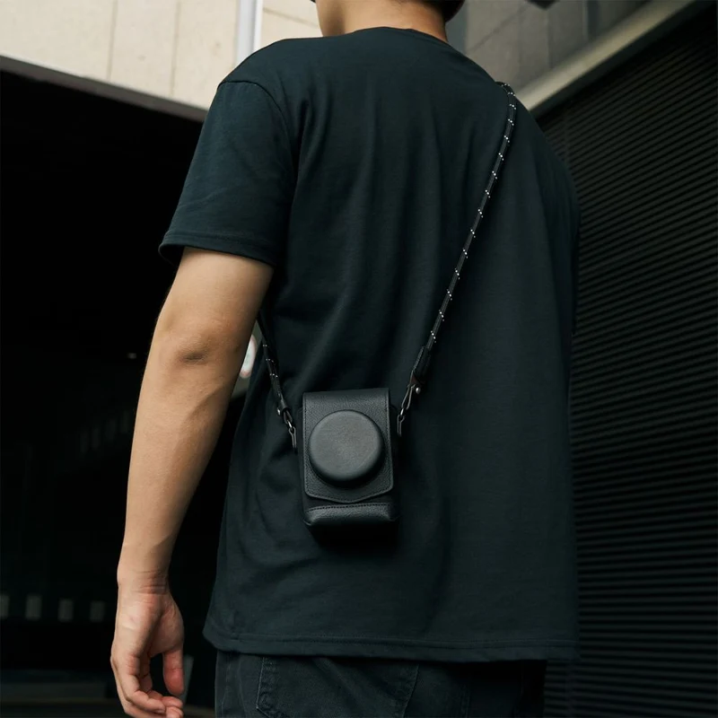 SmallRig 5219 Kit d'étui en cuir pour FUJIFILM X half, noir