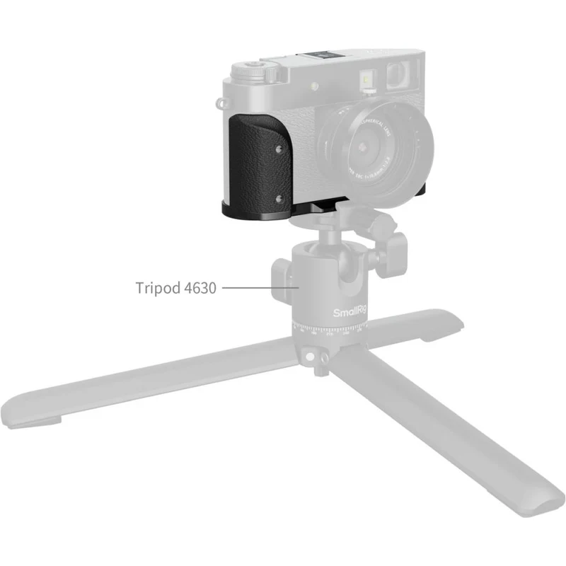 SmallRig 5332 Plaque de Montage en L avec Poignée en Silicone pour FUJIFILM X Half, Noir