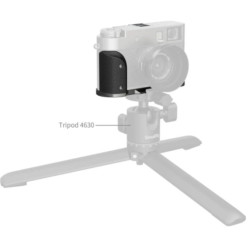 SmallRig 5217 Plaque de Montage en L avec Poignée en Silicone pour FUJIFILM X Half, Argent Anthracite
