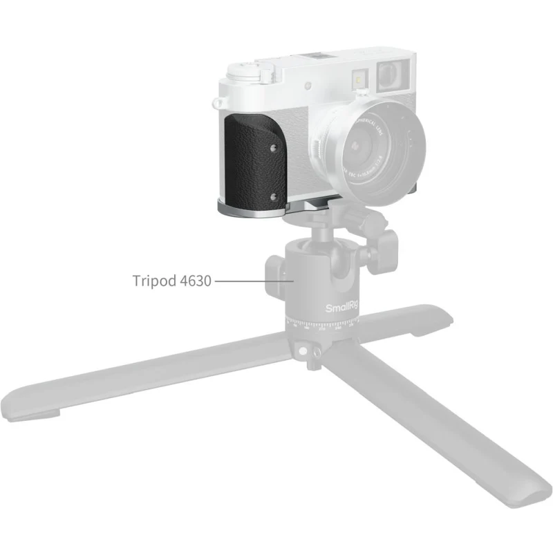 SmallRig 5216 Plaque de Montage en L avec Poignée en Silicone pour FUJIFILM X Half, Argent