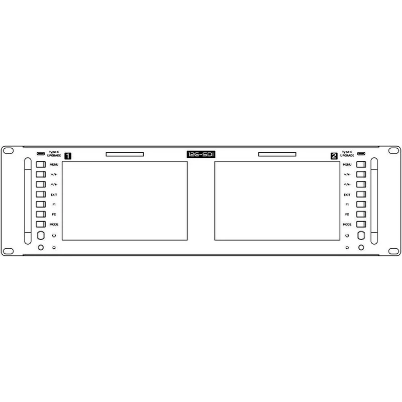 SEETEC FRM701G Moniteur double 7" 3U rackable avec 12G-SDI