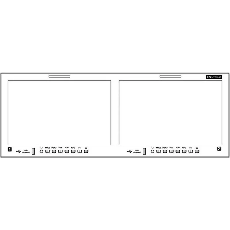 SEETEC FRM1001G Double moniteur rackable 4U 10,1" avec 12G-SDI