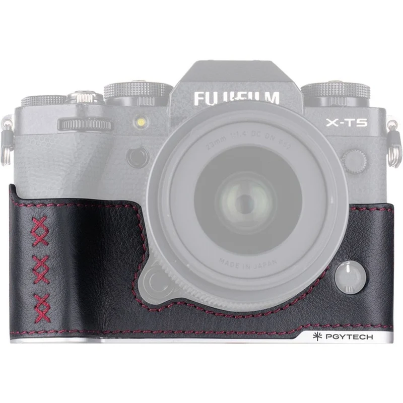 PGYTECH Cuir Appareil Photo Étui pour Fujifilm X-T5 – Noir Minuit