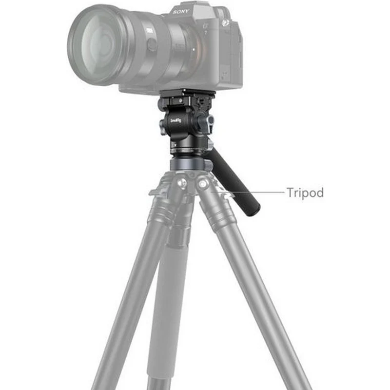 SmallRig 4170B Plaque de Montage de Tête Vidéo avec Base de Mise à Niveau CH2