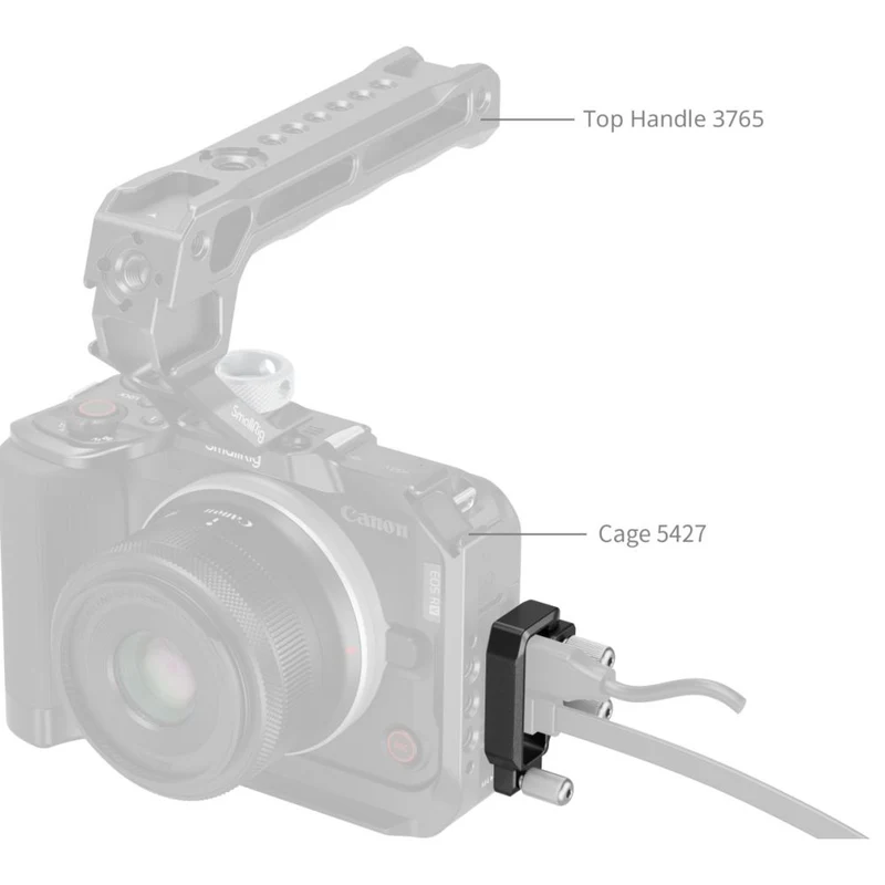 SmallRig 5534 Serre-câble HDMI et USB-C pour Canon EOS R50 V Cage