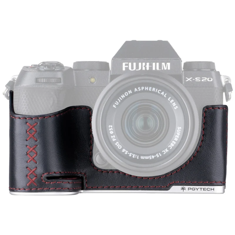 PGYTECH Cuir Appareil Photo Étui pour Fujifilm X-S20 – Noir Minuit