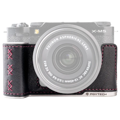 PGYTECH Cuir Appareil Photo Étui pour Fujifilm X-M5 – Noir Minuit
