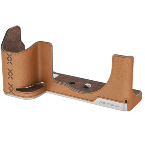 PGYTECH Cuir Appareil Photo Étui pour Fujifilm X-M5 – Clay Marron