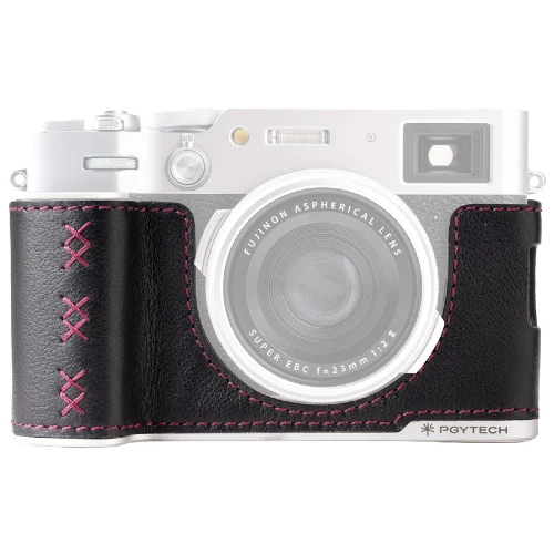 PGYTECH Cuir Appareil Photo Étui pour Fujifilm X100VI – Noir Minuit