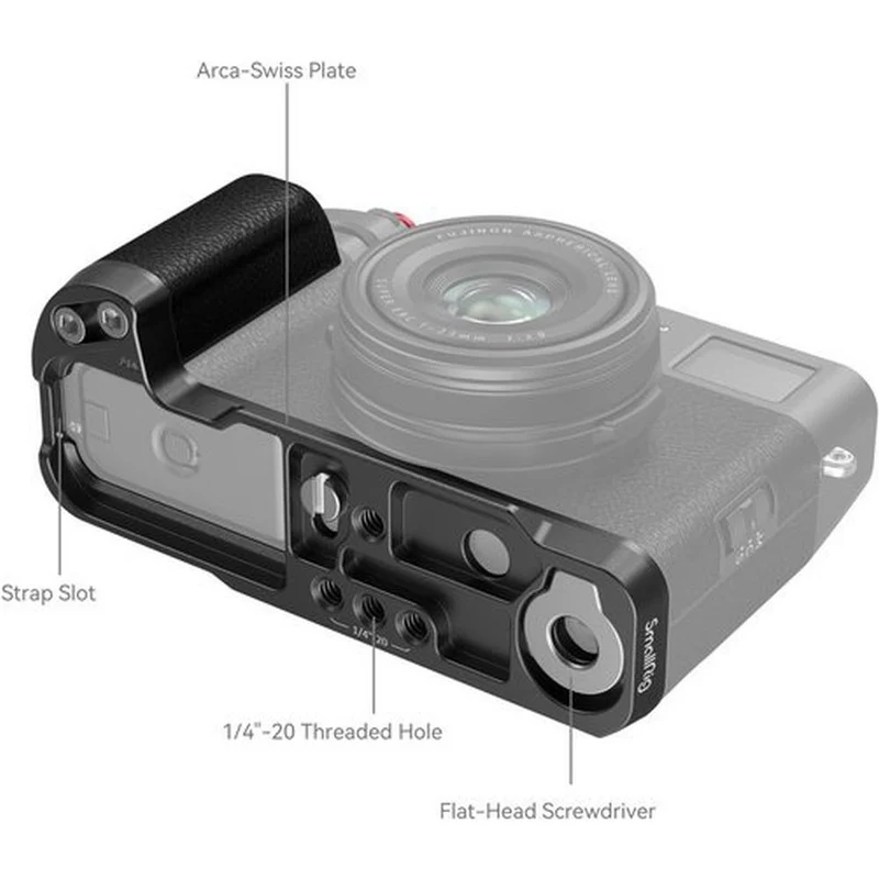 SmallRig 4556B Poignée en L pour Fujifilm X100VI / X100V (noir)