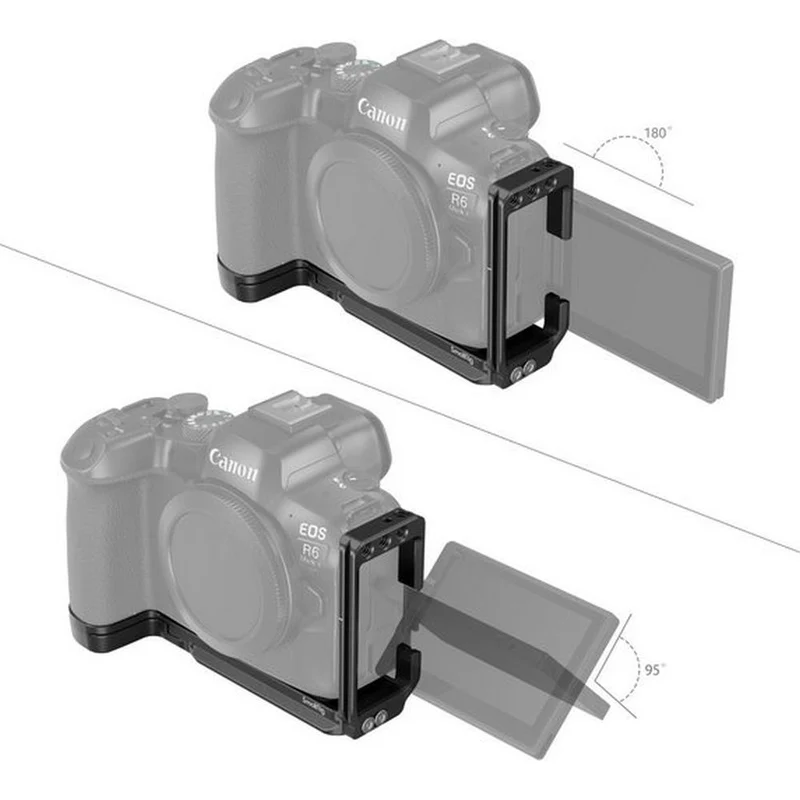 SmallRig 4160B Plaque de Montage en L pour Canon EOS R6 Mark II / R5 / R5 C / R6
