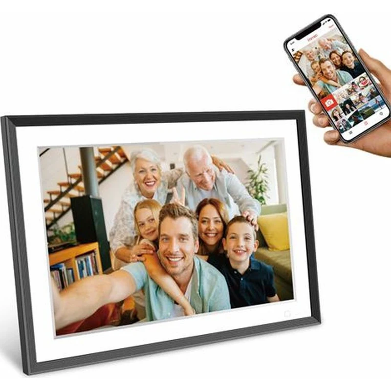 Frameo Cadre photo numérique HF-109T Noir 10,1 pouces avec FrameGlow