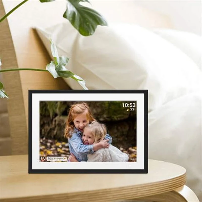 Frameo Cadre photo numérique HF-109T Noir 10,1 pouces avec FrameGlow