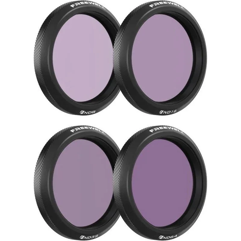 Freewell Filtres pour DJI Osmo Action 5 Pro - Jour standard - Pack de 4