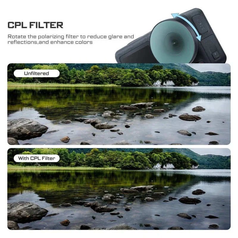 Freewell Filtre CPL pour DJI Osmo Action 5 Pro